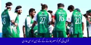 قومی ہاکی ٹیم کو مصر روانگی کا این او سی جاری — تیاری مکمل