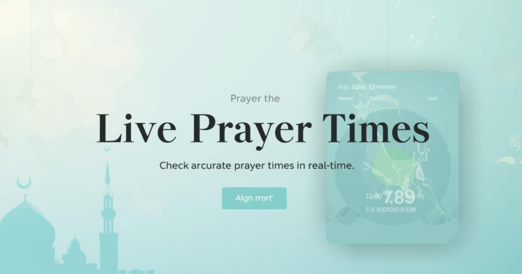 Live Prayer Times – Accurate Online Prayer Time Calculator