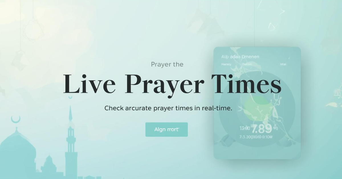 Live Prayer Times – Accurate Online Prayer Time Calculator