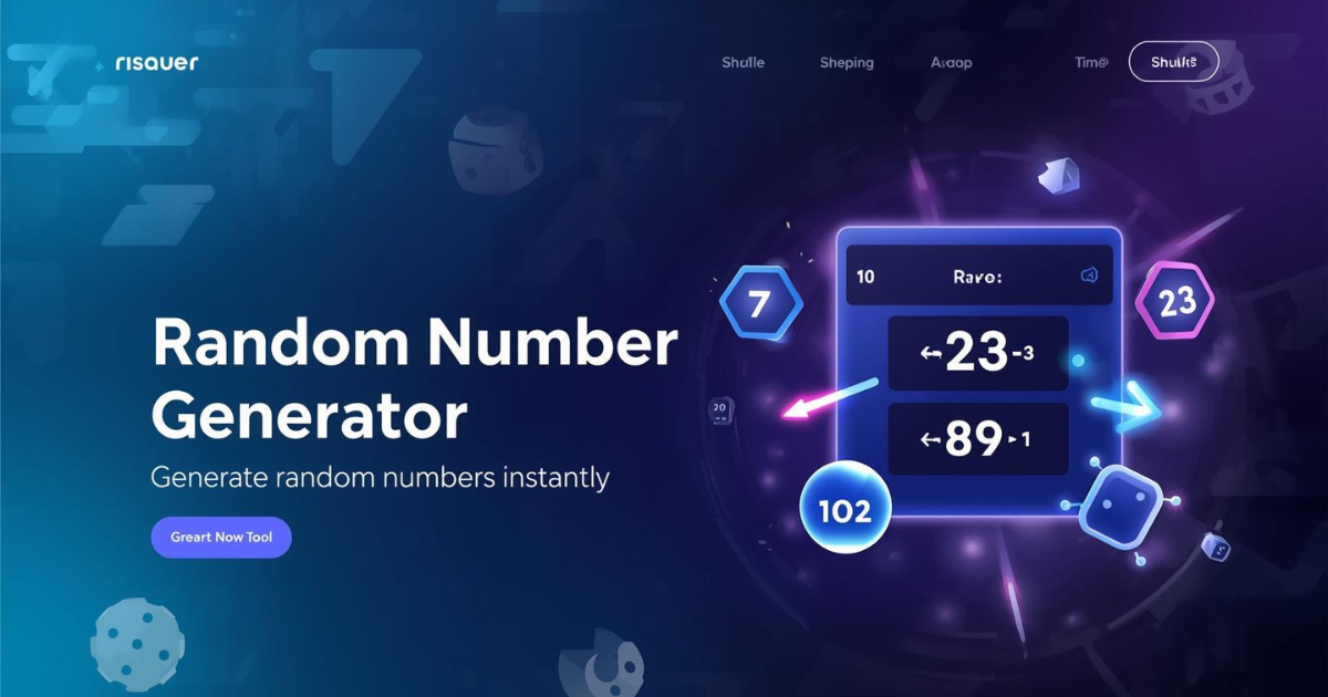 Random Number Generator – Free Online Random Number Tool