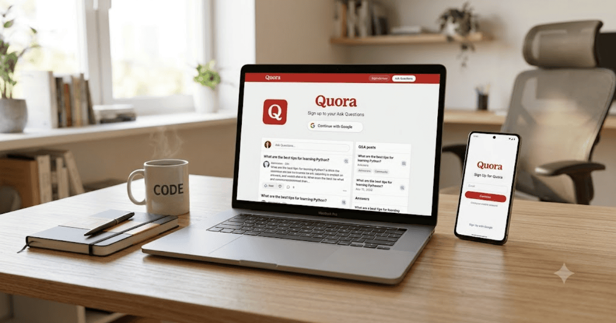How to Create a Quora Account in 2026 – Easy Beginner Guide