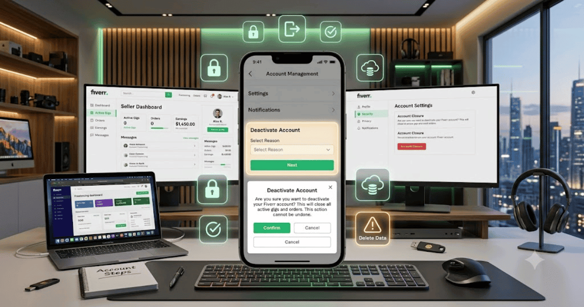 How to Delete a Fiverr Account in 2026 | Easy Guide