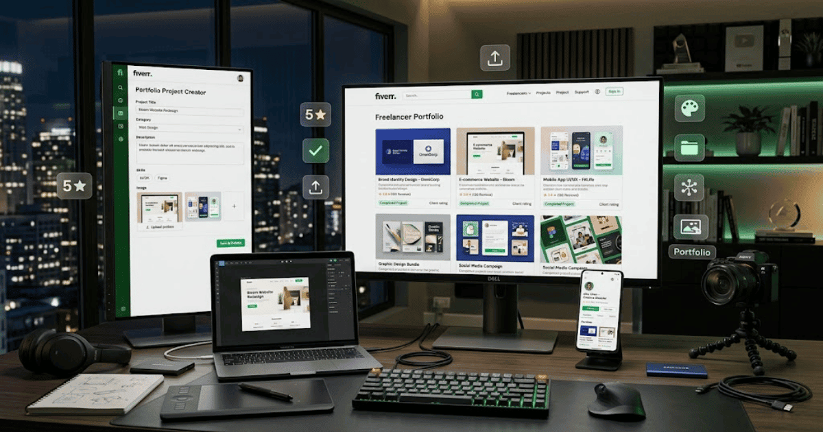 How to Add a Fiverr Portfolio in 2026 | Easy Guide